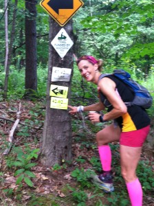 Excited to reach the 40 something mile marker as a newbie ultra runner